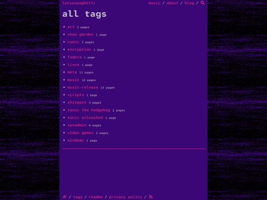 tags screenshot