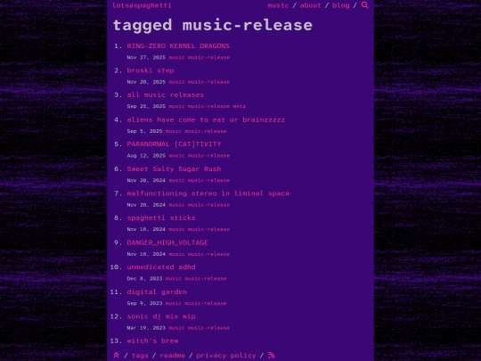 tags/music-release screenshot