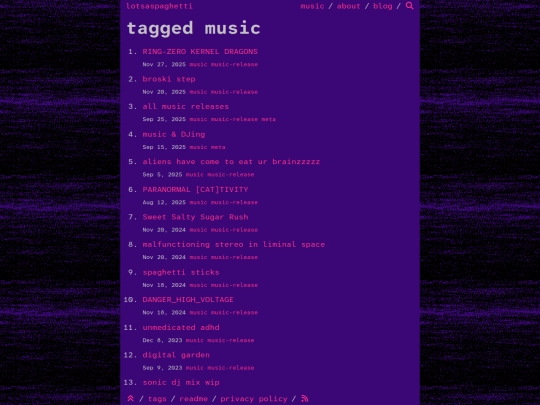 tags/music screenshot