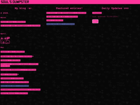 blog screenshot