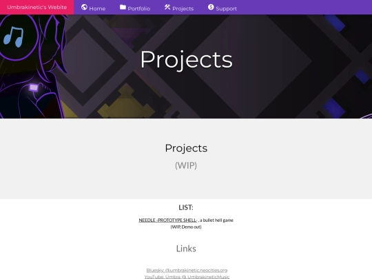 projects screenshot