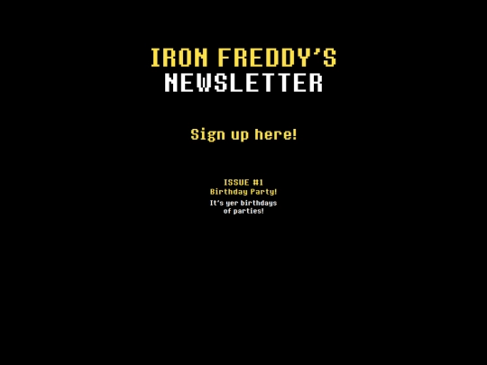 newsletter screenshot