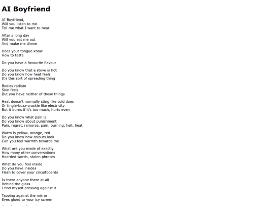 poetry/ai-boyfriend screenshot