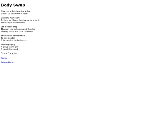 poetry/body-swap screenshot
