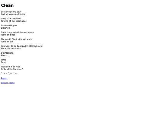 poetry/clean screenshot
