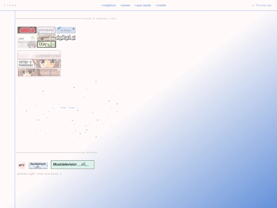 links screenshot