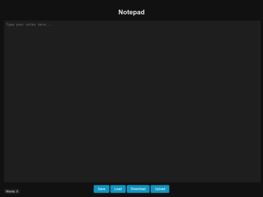 notepad screenshot