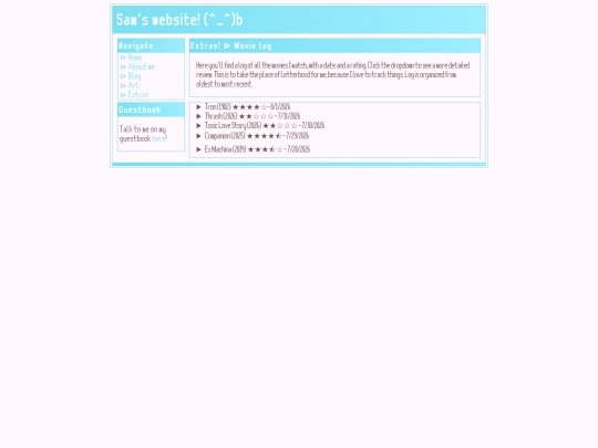 extras/movielog screenshot