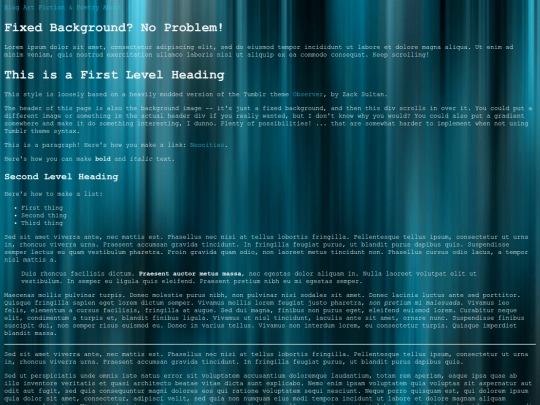 Fiction screenshot