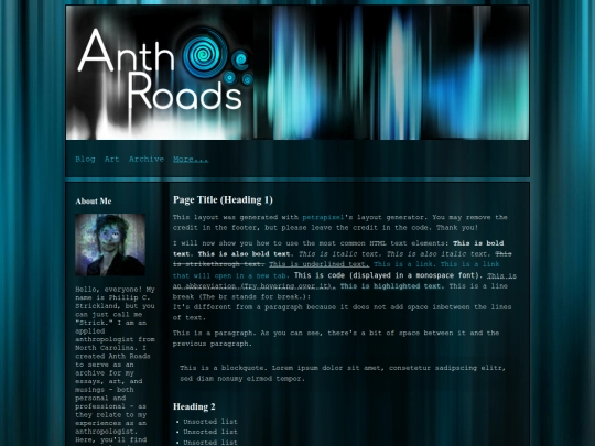 testpage screenshot