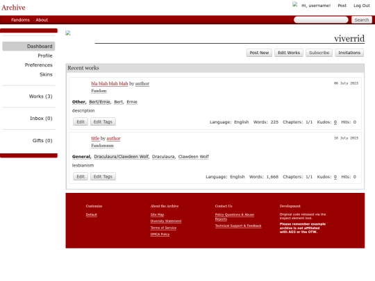 fics/profile screenshot