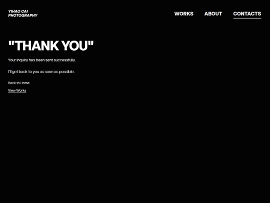 thank-you screenshot