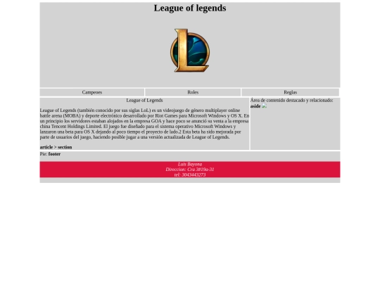 Struct HTML/Index2 screenshot