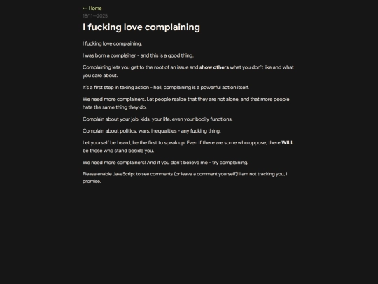 posts/i-love-complaining screenshot