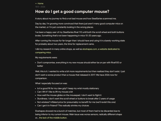 posts/mice screenshot