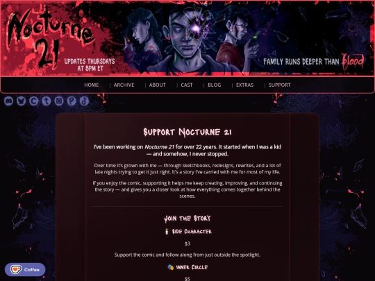 support screenshot
