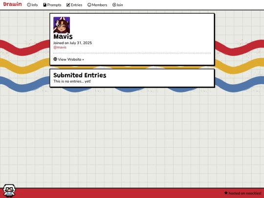 user/mavis screenshot
