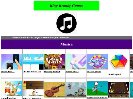 Pag web/Musica screenshot