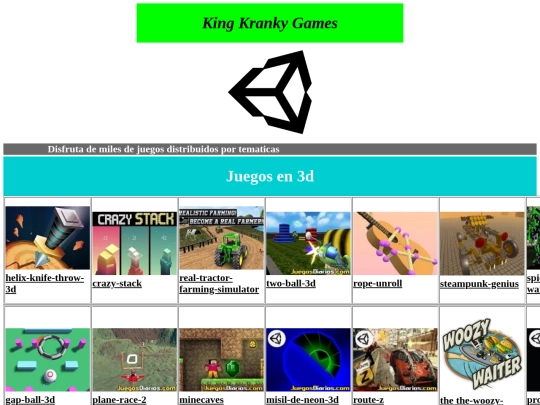 Pagina web Final/Juegos en 3d screenshot