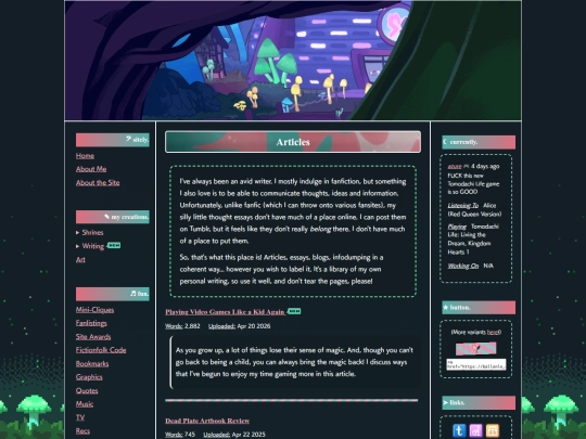 articles screenshot