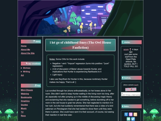 fanfic/childhoodfears screenshot
