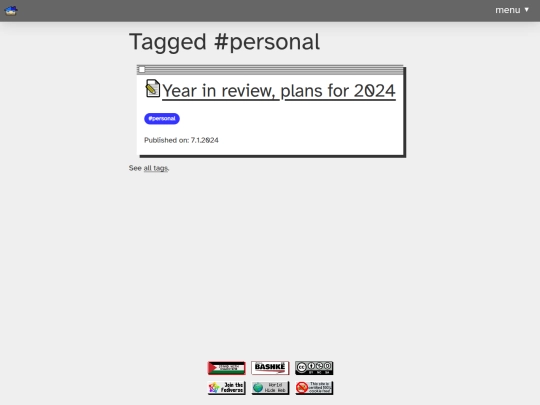 tags/personal screenshot