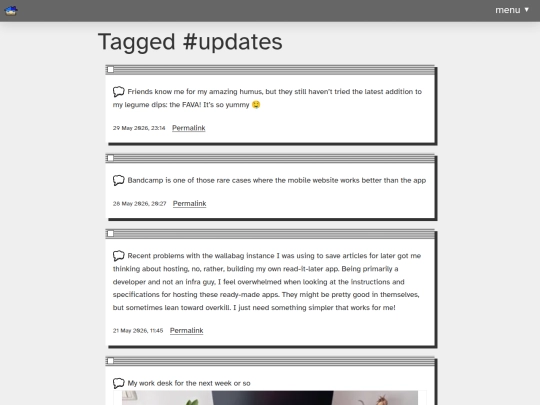 tags/updates screenshot