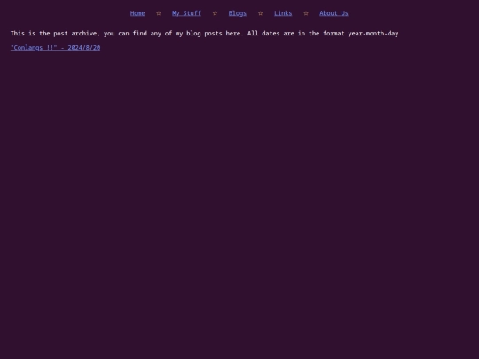 blogs/archive screenshot