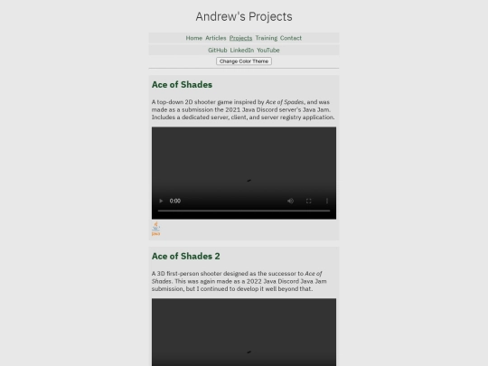 projects screenshot