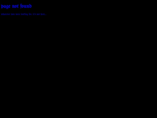 not_found screenshot