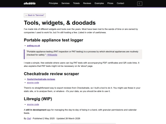tools screenshot