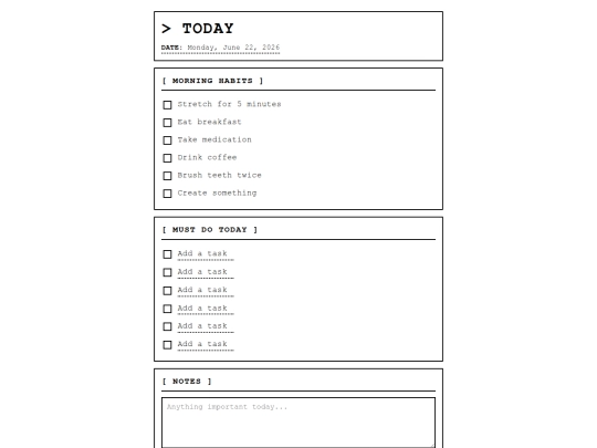 Dailytrack screenshot