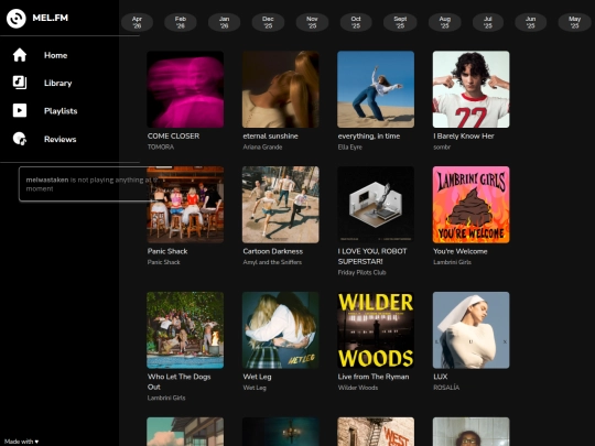 mel_fm/library screenshot