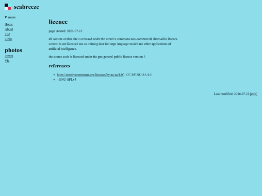 licence screenshot