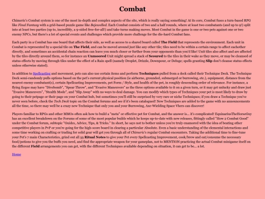 Combat screenshot