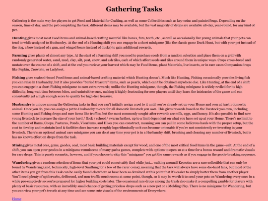 GatheringTasks screenshot