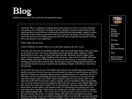 blog screenshot