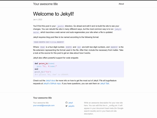 about/welcome-to-jekyll screenshot