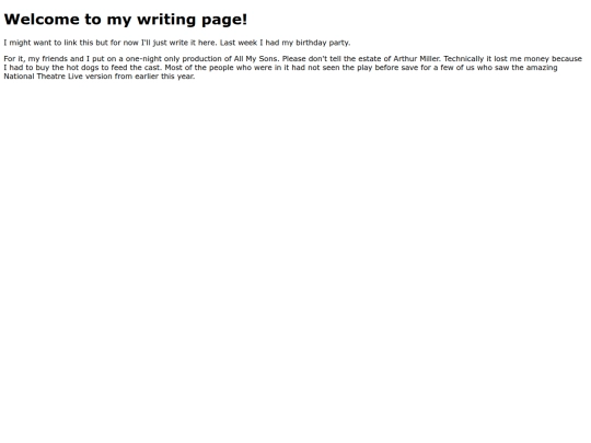 mywriting screenshot
