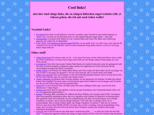 german/linksDE screenshot