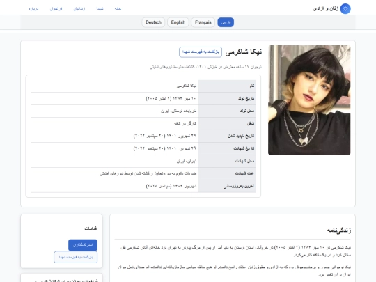 biography-nika screenshot