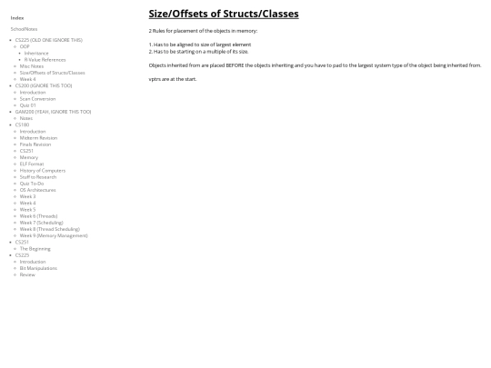 CherryTree/SchoolNotes.ctb_HTML/SchoolNotes--CS225_(OLD_ONE_IGNORE_THIS)--Size-Offsets_of_Structs-Classes screenshot