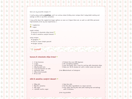 recipes screenshot