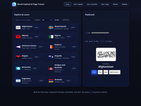 capitals screenshot
