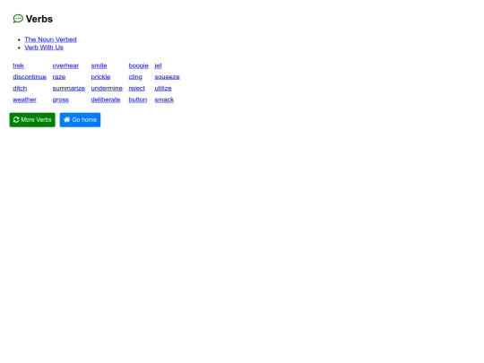 verbs screenshot