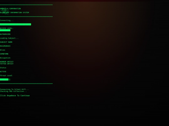 biohazard/index2 screenshot