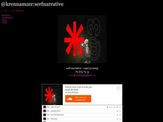 serfnarrative screenshot