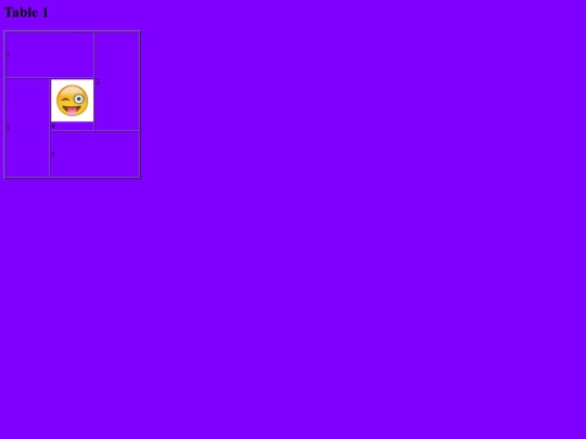 tables screenshot
