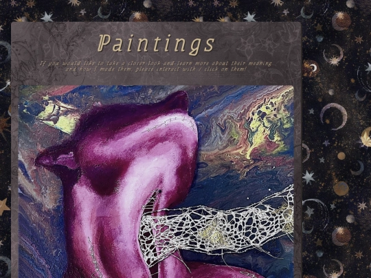 Portfolio/Paintings screenshot
