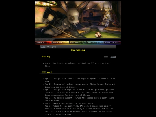 changelog screenshot
